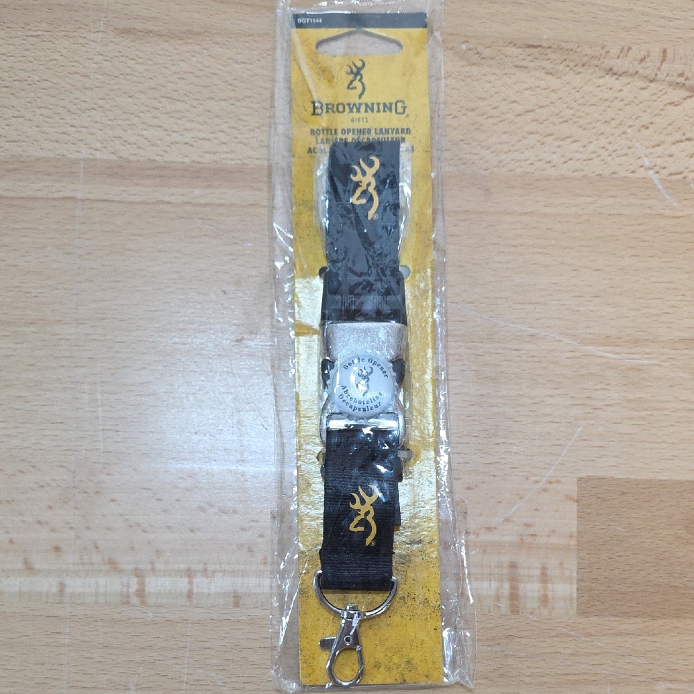 Browning Black and Yellow Lanyard